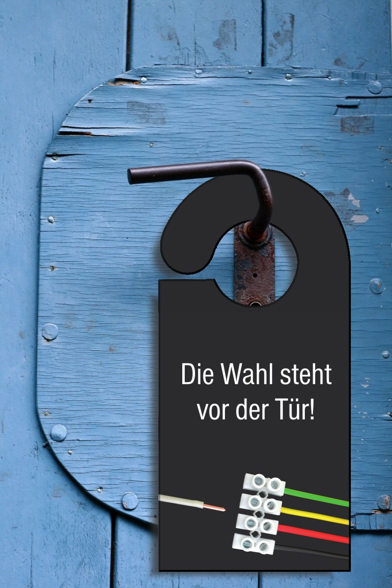 Türhänger - Begeisternder Wahlkampf