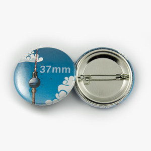 Button Ø 37 mm mit Nadel-Verschluss - Begeisternder-Wahlkampf.de