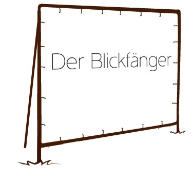 Motivwechsel bei Blickfänger (beidseitig Werbeflächen) - Mindestbestellmenge 10 St.